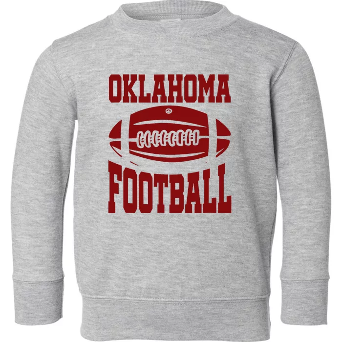 Oklahoma Football Varsity Toddler Sweatshirt