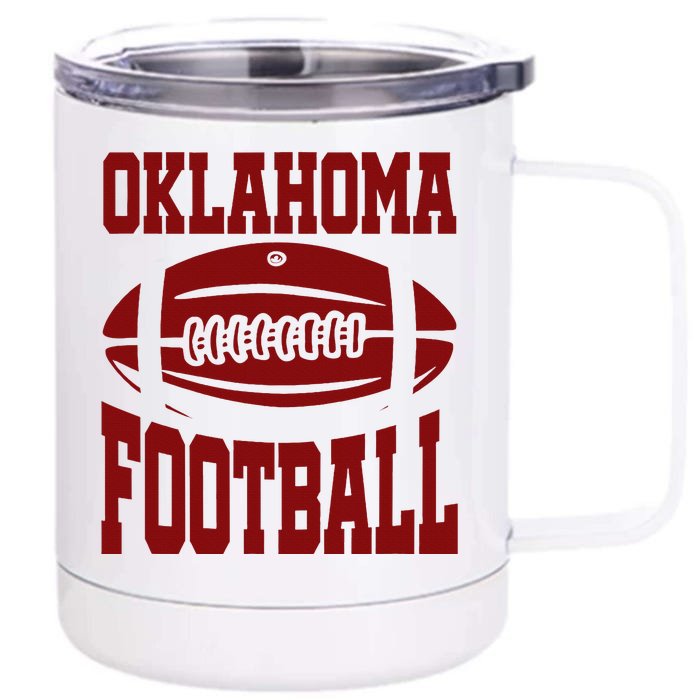 Oklahoma Football Varsity Front & Back 12oz Stainless Steel Tumbler Cup