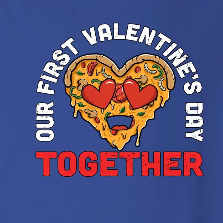 Our First Valentine's Day Together Pizza Matching Couples Gift Toddler Long Sleeve Shirt