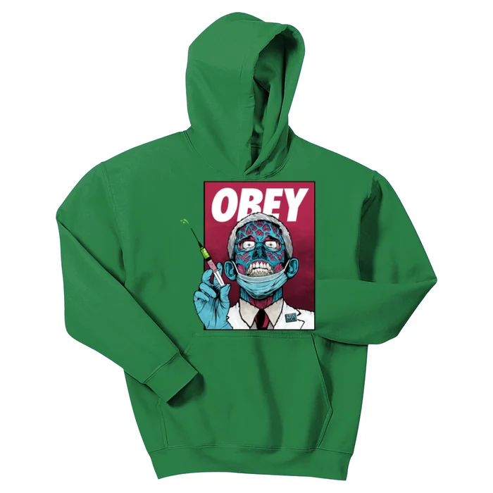 Obey Faucci Vaccine Zombie Kids Hoodie