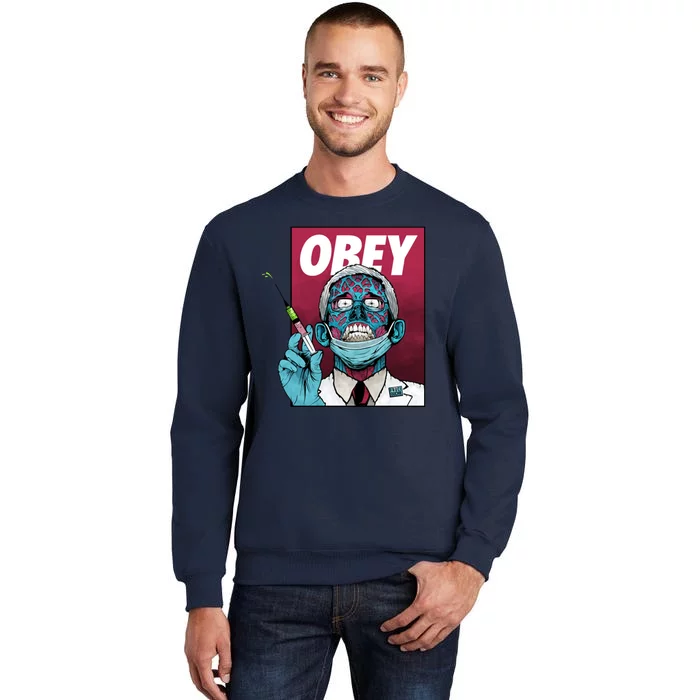 Obey Faucci Vaccine Zombie Tall Sweatshirt