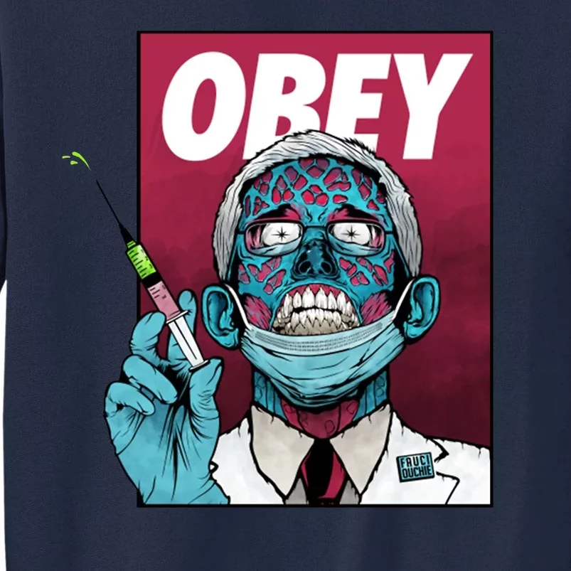 Obey Faucci Vaccine Zombie Tall Sweatshirt