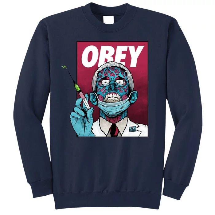 Obey Faucci Vaccine Zombie Tall Sweatshirt