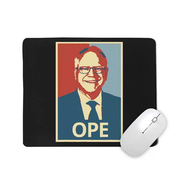 Ope Funny Walz Kamala Harris Walz Election 2024 Mousepad