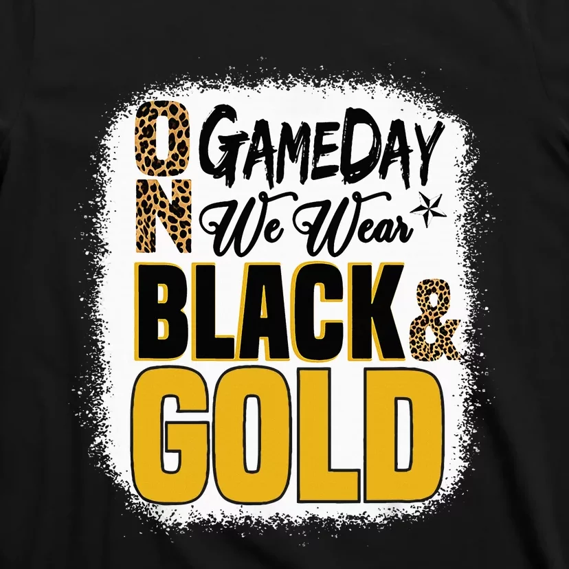 On Football We Wear Black And Gold School T-Shirt