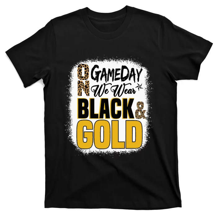 On Football We Wear Black And Gold School T-Shirt