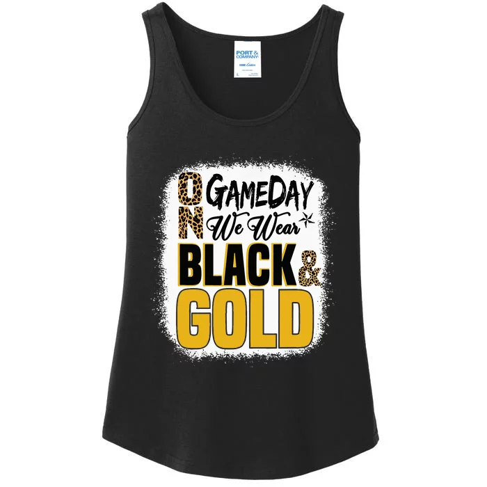 On Football We Wear Black And Gold School Ladies Essential Tank