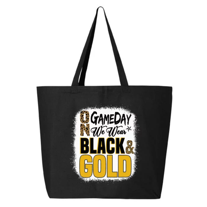 On Football We Wear Black And Gold School 25L Jumbo Tote