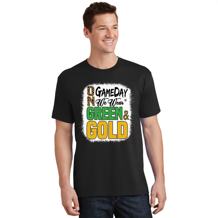 On Football We Wear Green And Gold T-Shirt