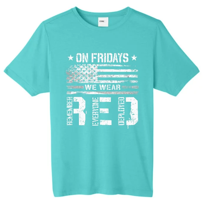 On Friday We Wear Red American Flag Military Supportive ChromaSoft Performance T-Shirt