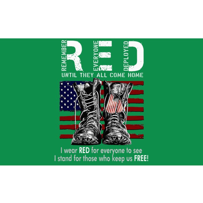 On Friday We Wear Red Remember Everyone Deployed Bumper Sticker