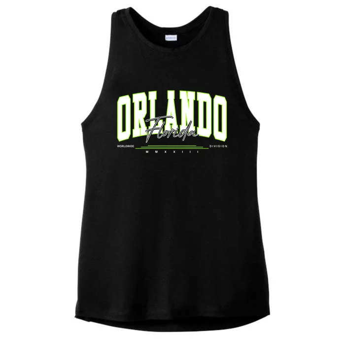 Orlando Florida Worldwide Division Ladies Tri-Blend Wicking Tank