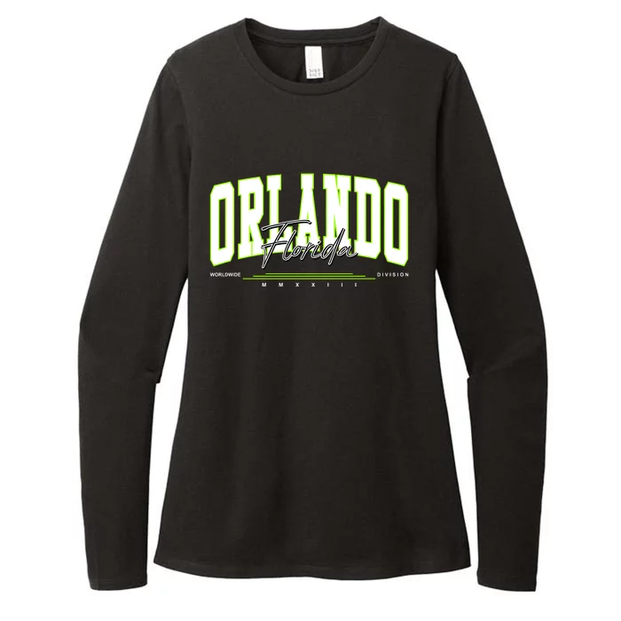 Orlando Florida Worldwide Division Womens CVC Long Sleeve Shirt