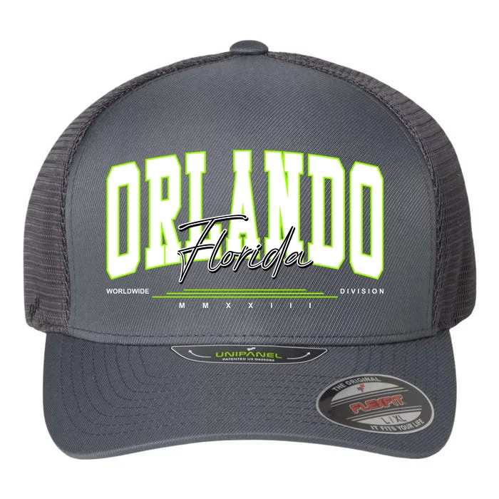 Orlando Florida Worldwide Division Flexfit Unipanel Trucker Cap