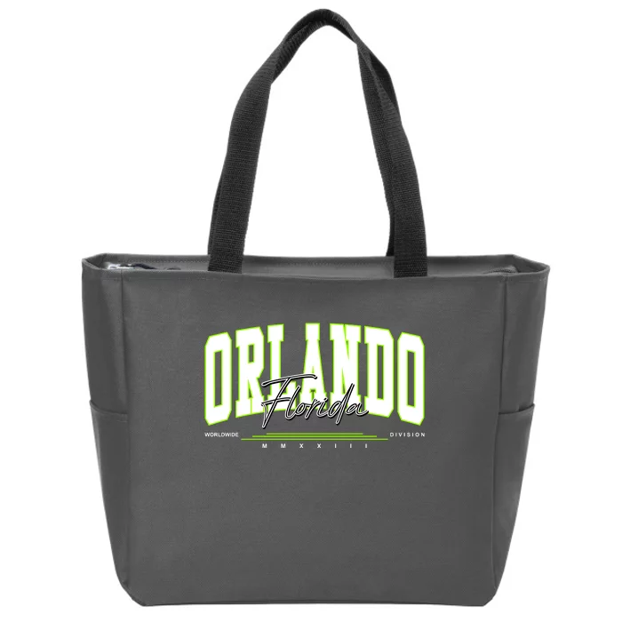 Orlando Florida Worldwide Division Zip Tote Bag