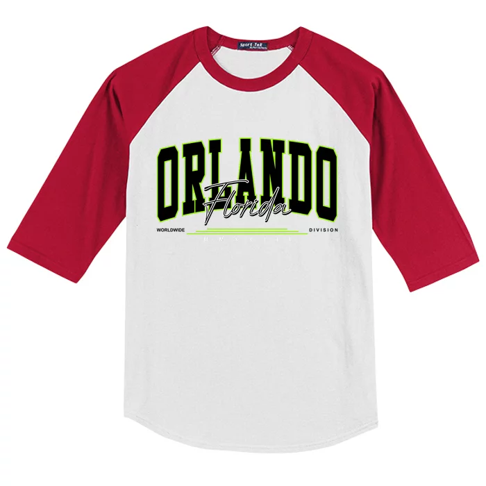 Orlando Florida Worldwide Division Kids Colorblock Raglan Jersey