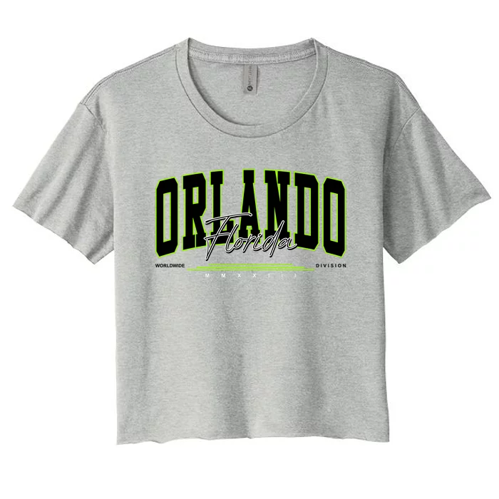 Orlando Florida Worldwide Division Women's Crop Top Tee