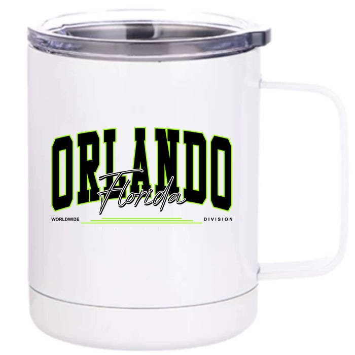 Orlando Florida Worldwide Division Front & Back 12oz Stainless Steel Tumbler Cup