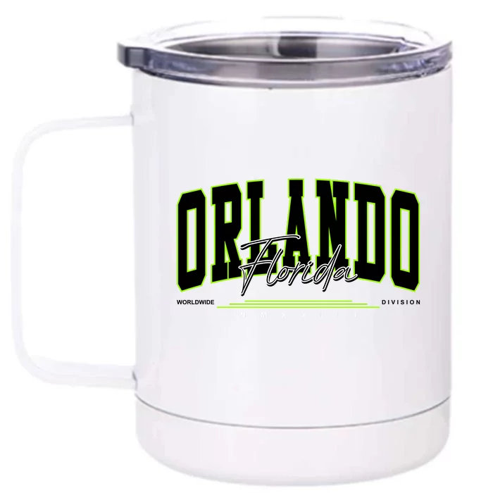 Orlando Florida Worldwide Division Front & Back 12oz Stainless Steel Tumbler Cup