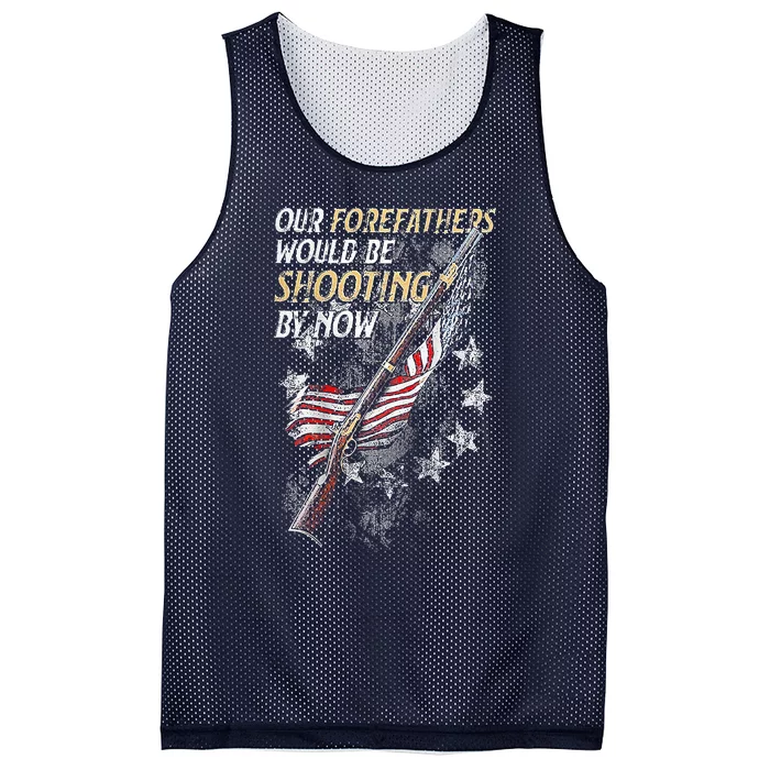 Our Forefathers Would Be Shooting By Now Mesh Reversible Basketball Jersey Tank