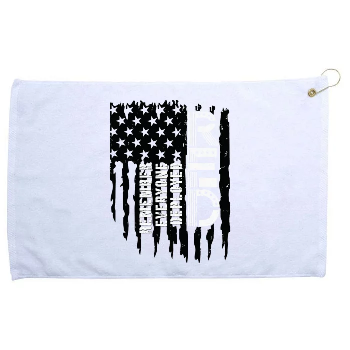 On Friday We Wear Red Friday Military Support Troops Us Flag Grommeted Golf Towel