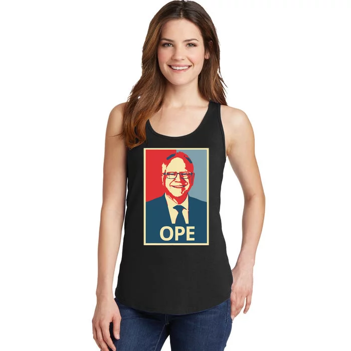 Ope Funny Walz Kamala Harris Walz Election 2024 Ladies Essential Tank