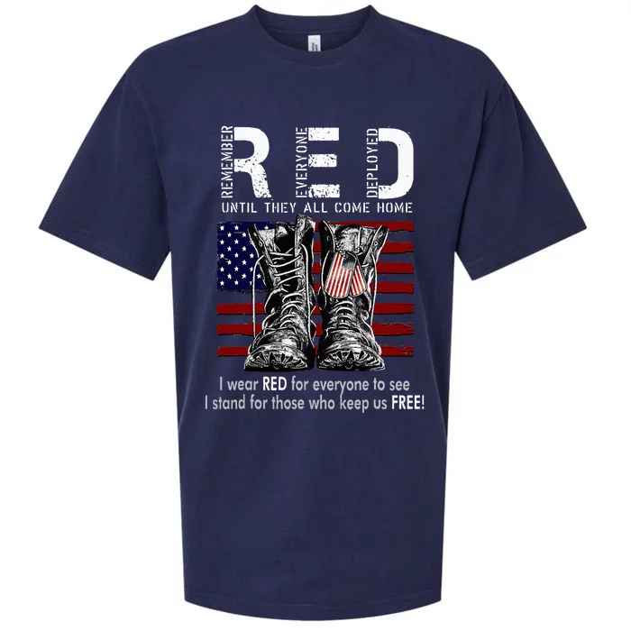 On Friday We Wear Red Remember Everyone Deployed Sueded Cloud Jersey T-Shirt