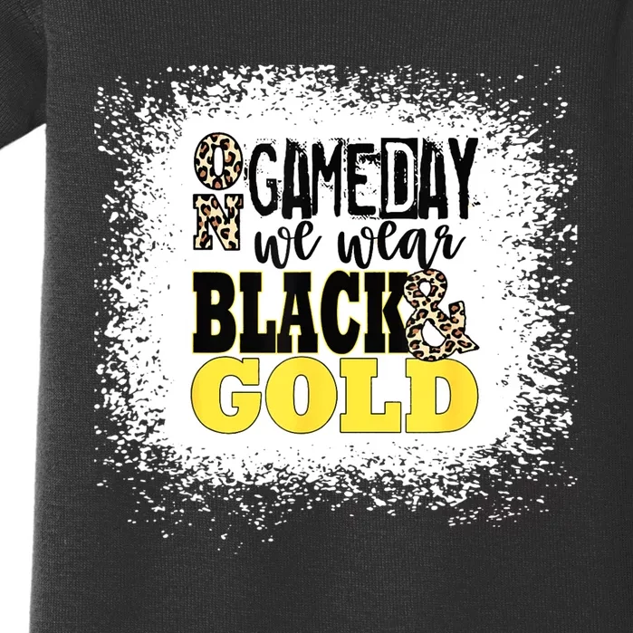 OnGameday Football We Wear Gold And Black Baby Bodysuit