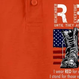 On Friday We Wear Red Remember Everyone Deployed Dry Zone Grid Performance Polo