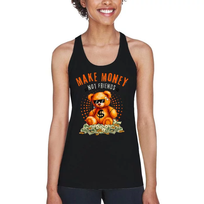 Olive Green And Orange Women's Racerback Tank