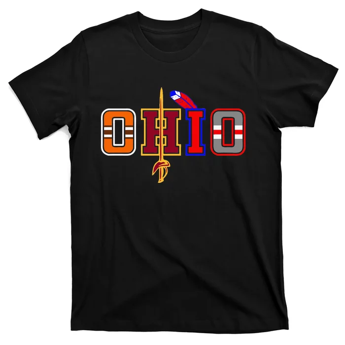 Ohio Gifts and DressedForDuty Ohio Black Small T-Shirt