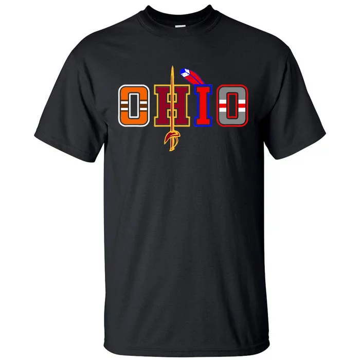 Ohio Gifts and DressedForDuty Ohio Black Small Tall T-Shirt