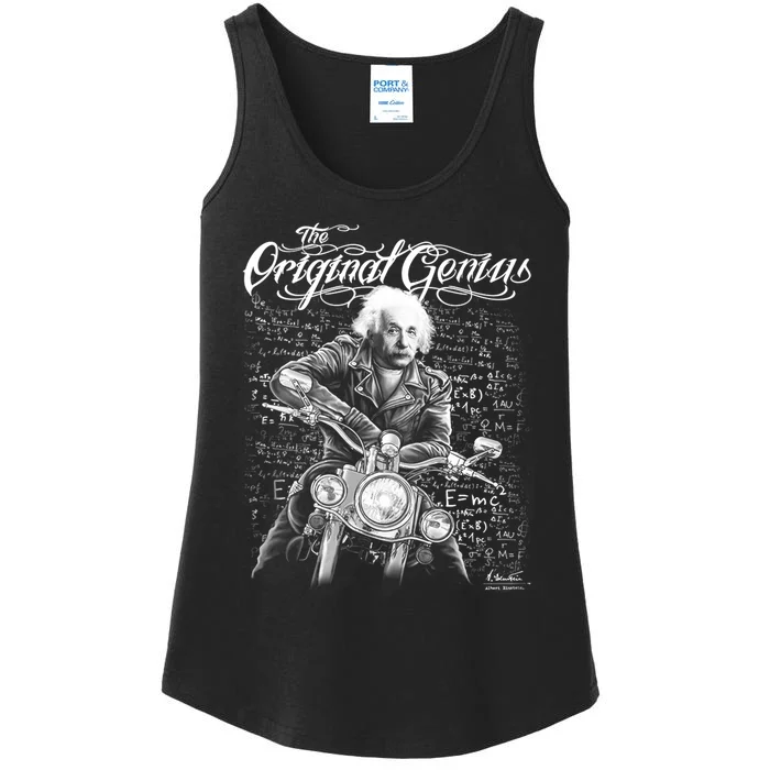 Original Genius Albert Einstein Biker Ladies Essential Tank