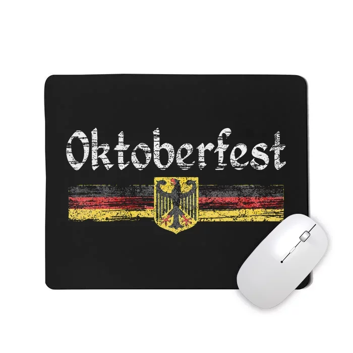 Oktoberfest German Beer Vintage German Flag Mousepad