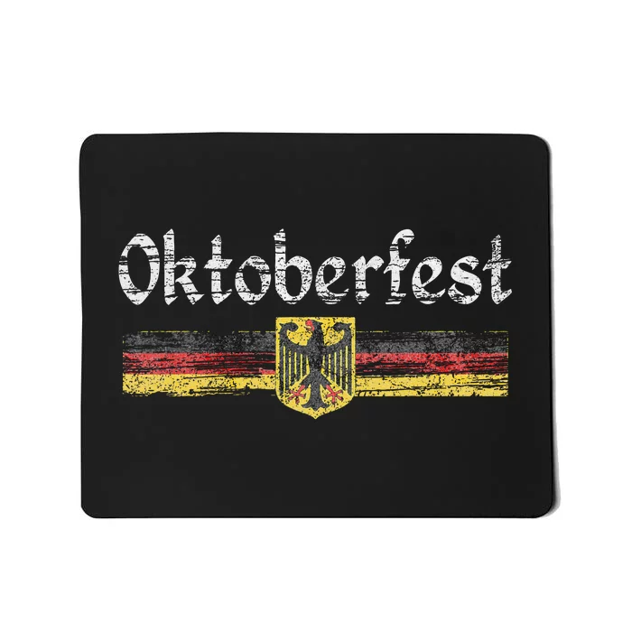 Oktoberfest German Beer Vintage German Flag Mousepad