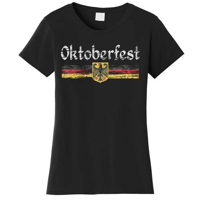 Oktoberfest German Beer Vintage German Flag Women's T-Shirt