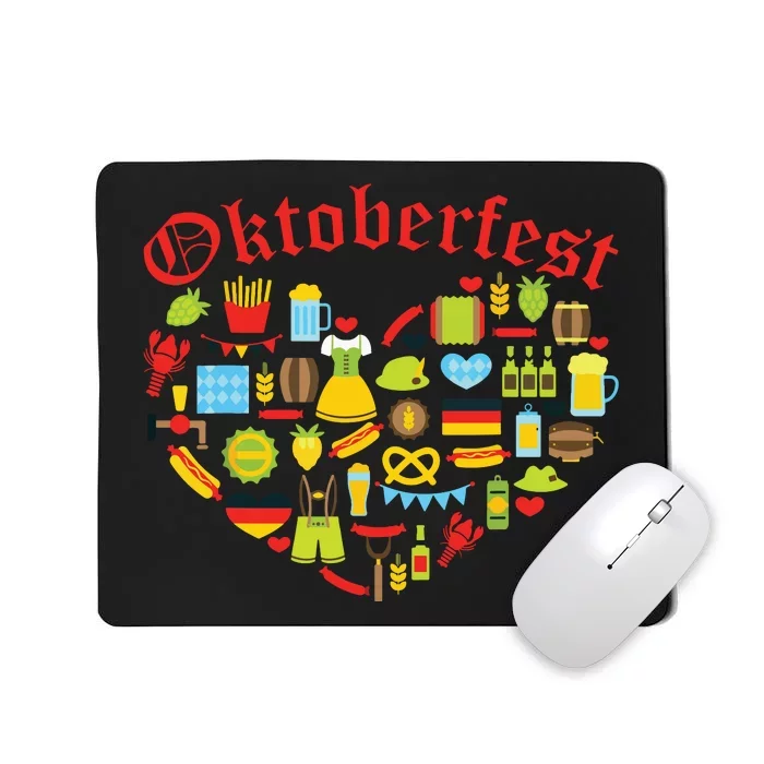 Oktoberfest German Bavarian Women Beer Fest Mousepad