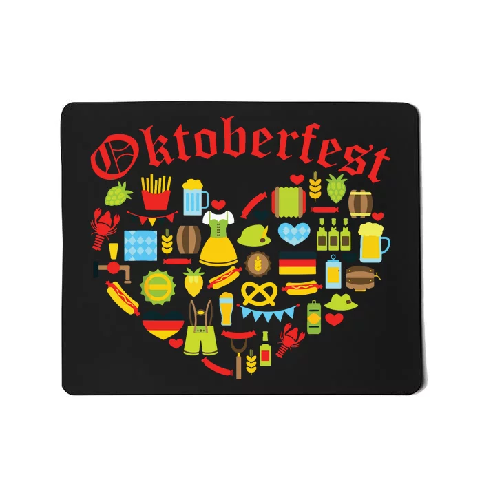 Oktoberfest German Bavarian Women Beer Fest Mousepad