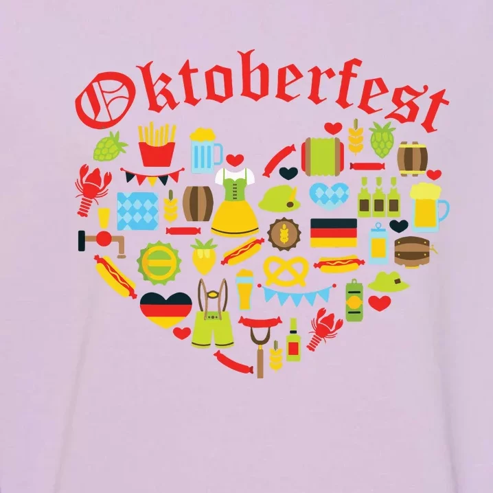 Oktoberfest German Bavarian Women Beer Fest Garment-Dyed Sweatshirt