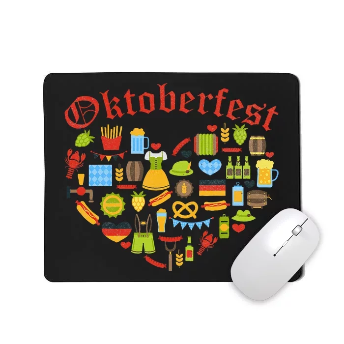 Oktoberfest German Bavarian Women Beer Fest Mousepad