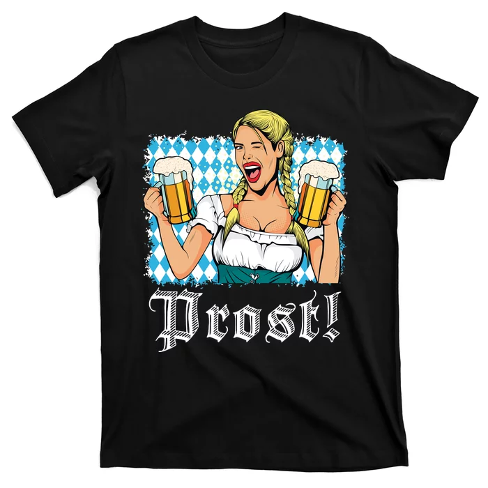 Womens Funny Titties And Beer Drinking Oktoberfest Gifts V-Neck T-Shirt