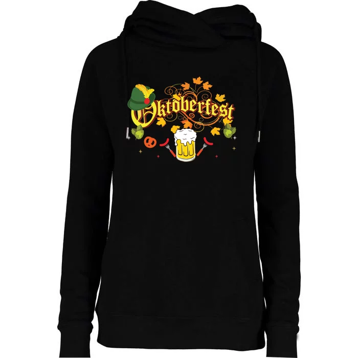 Oktoberfest German Beer Festival October Womens Funnel Neck Pullover Hood