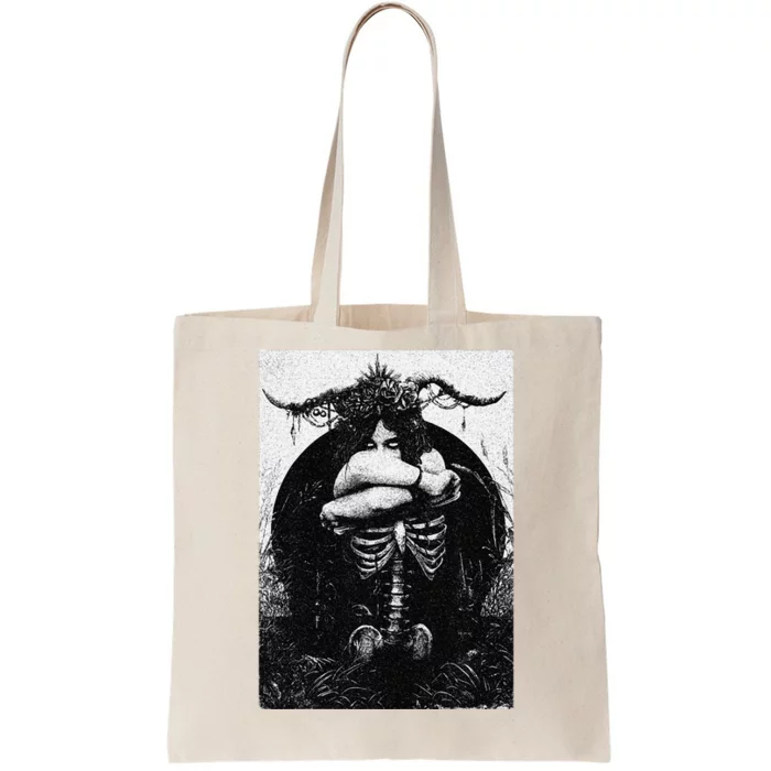 Occult Gothic Black Metal Dark Aesthetic Goth Tote Bag