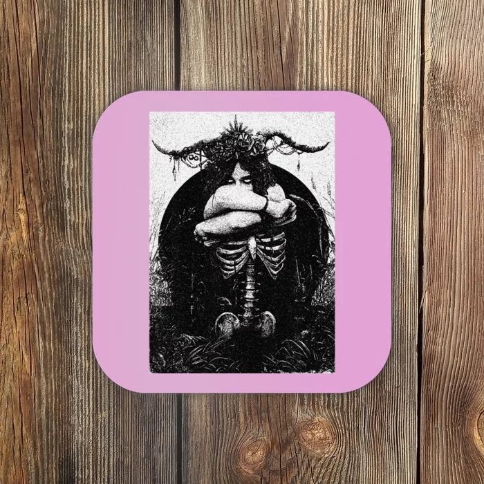 Occult Gothic Black Metal Dark Aesthetic Goth Coaster