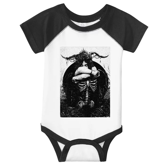 Occult Gothic Black Metal Dark Aesthetic Goth Infant Baby Jersey Bodysuit