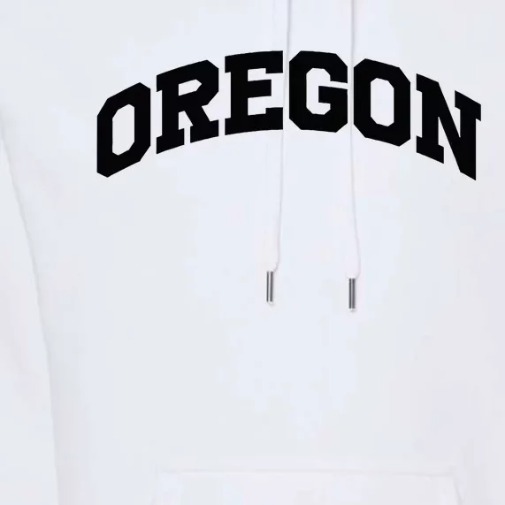 Oregon Gift College University Text Sports Premium Hoodie