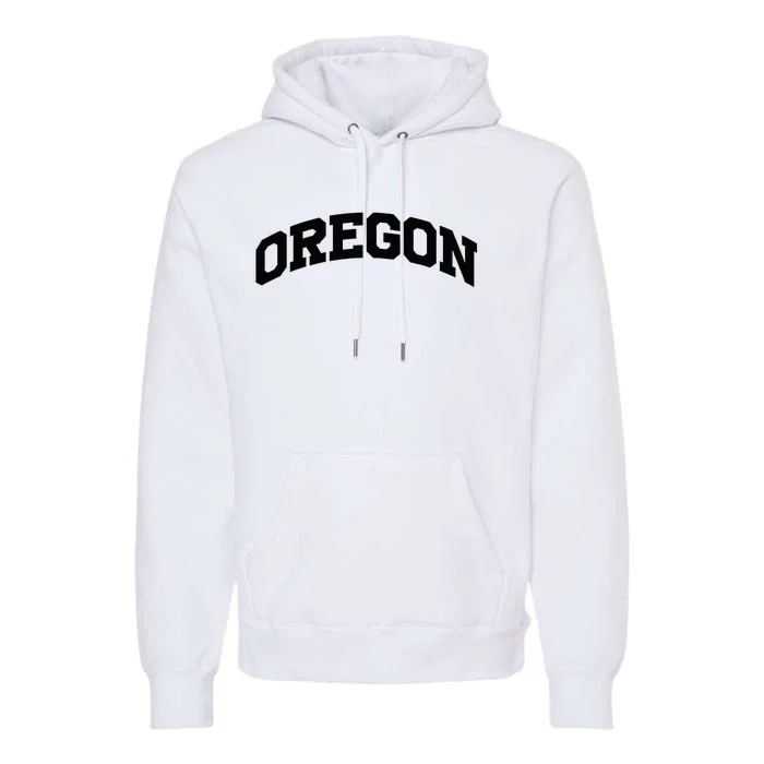 Oregon Gift College University Text Sports Premium Hoodie