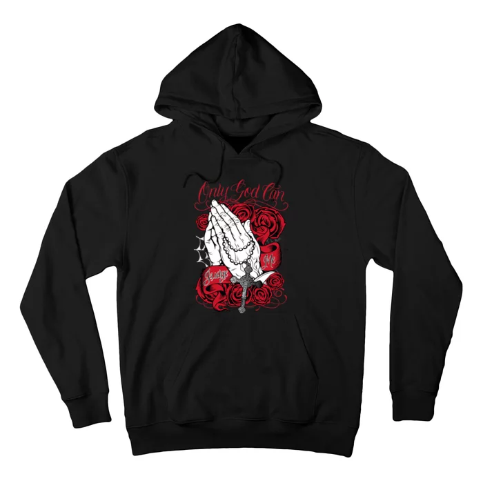 Only God Can Judge Me Red Hoodie