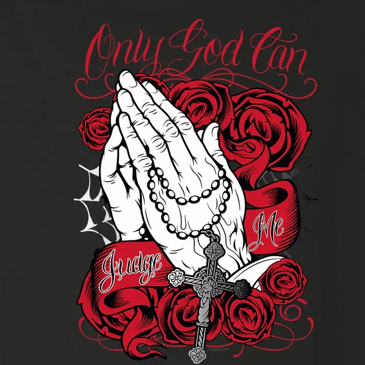 Only God Can Judge Me Red Toddler Long Sleeve Shirt