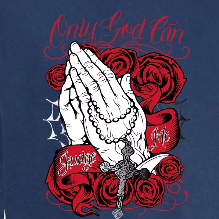 Only God Can Judge Me Red Garment-Dyed Sweatshirt